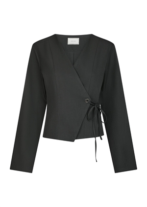 Simmi eyelet blouse Dark Grey Neo Noir